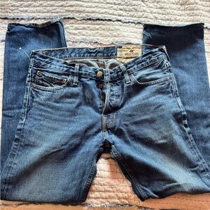 Hollister Men's Dark Blue Skinny Jeans